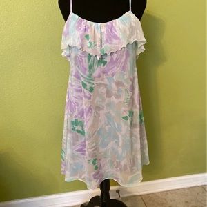 Boho Sundress spaghetti straps ruffle old navy western cowgirl bohemian
